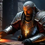 Home 17 디아블로4 신화 지역 공략 - **Prompt 1: The Veteran's Vigil**
"A formidable Barbarian warrior, grizzled and battle-hardened,...