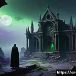 Home 19 디아블로4 사운드트랙 리뷰 - **Prompt:** A desolate, ancient gothic landscape in the world of Sanctuary, inspired by Diablo 4's o...